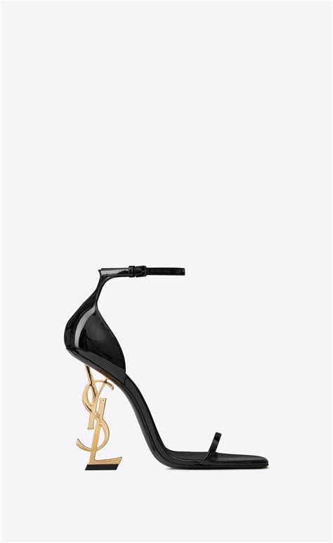 ysl black and gold shoes|yves Saint Laurent heels price.